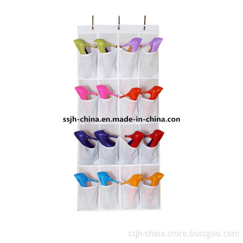 16 Pocket Overdoor Hanging Shoes Storage Organizer (TN-BGH2440)